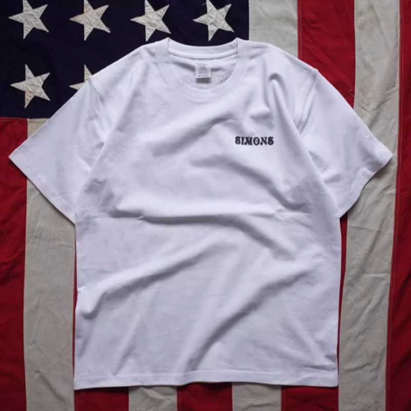 Oversized retro bike logo T-shirt V0502
