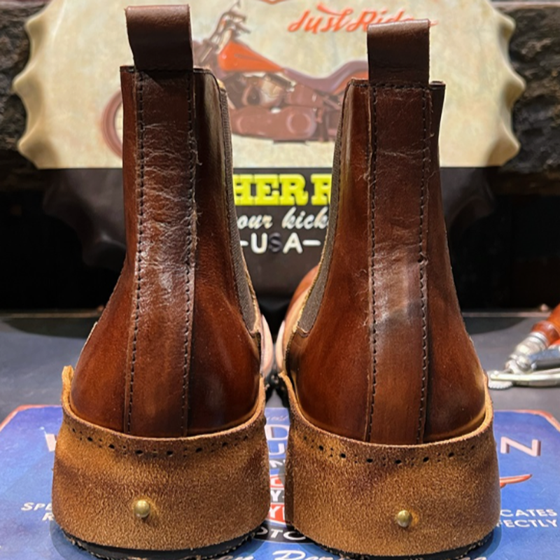 Retro High-Top Chelsea Boots V0806