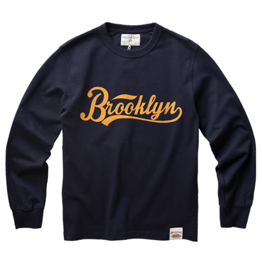 Heavyweight bike print long sleeve T-shirt V0168