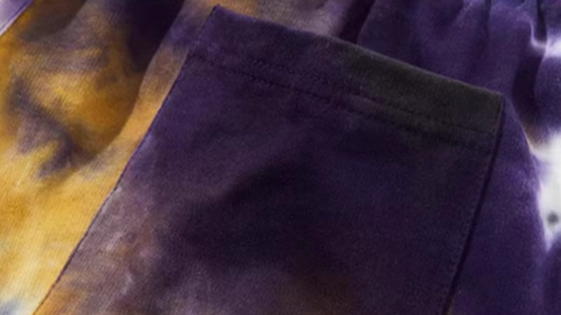 Street tie-dye loose pants V0470