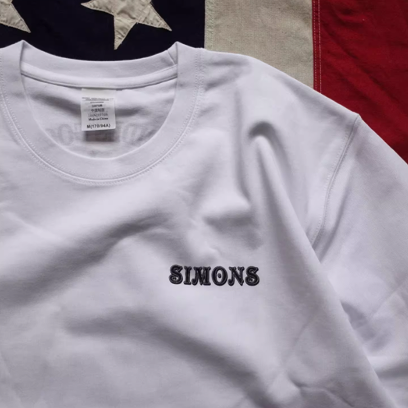 Oversized retro bike logo T-shirt V0502