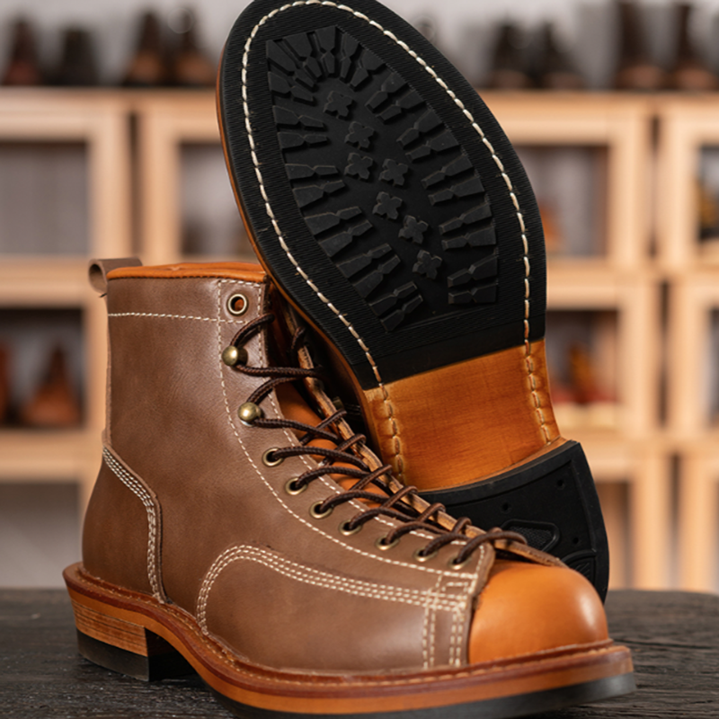 Retro High Top Work Boots V0778