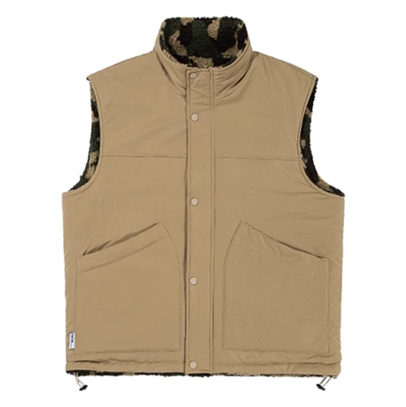 Reversible fleece camouflage vest V0478