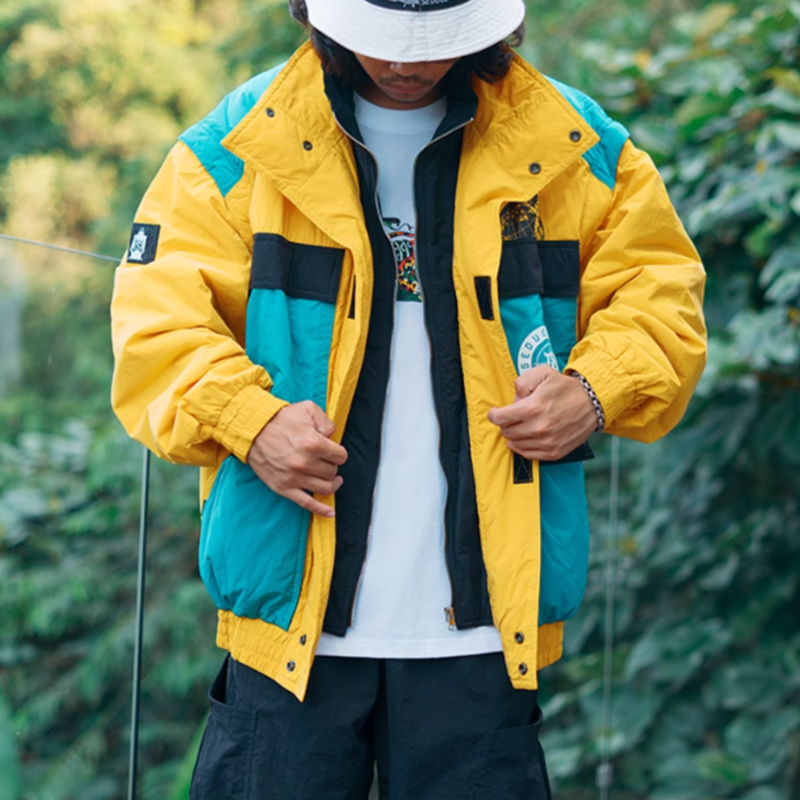 Retro color 2-way jacket vest V0513