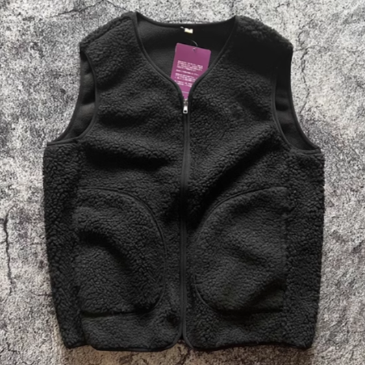 Unisex retro fleece vest V0525