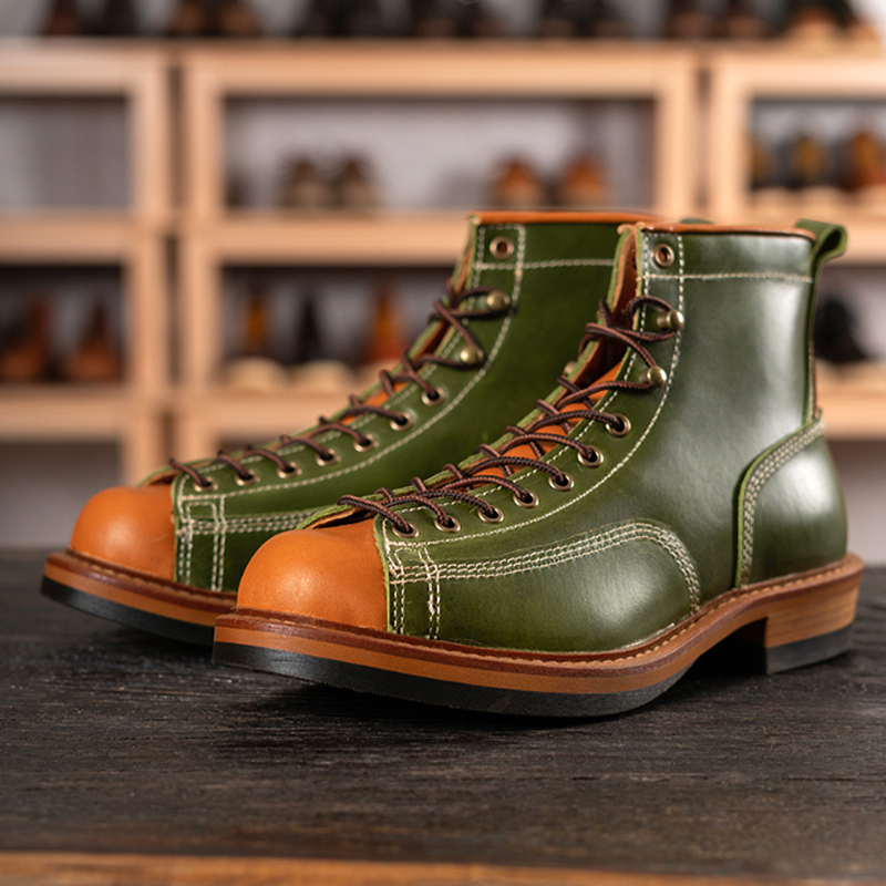 Retro High Top Work Boots V0778