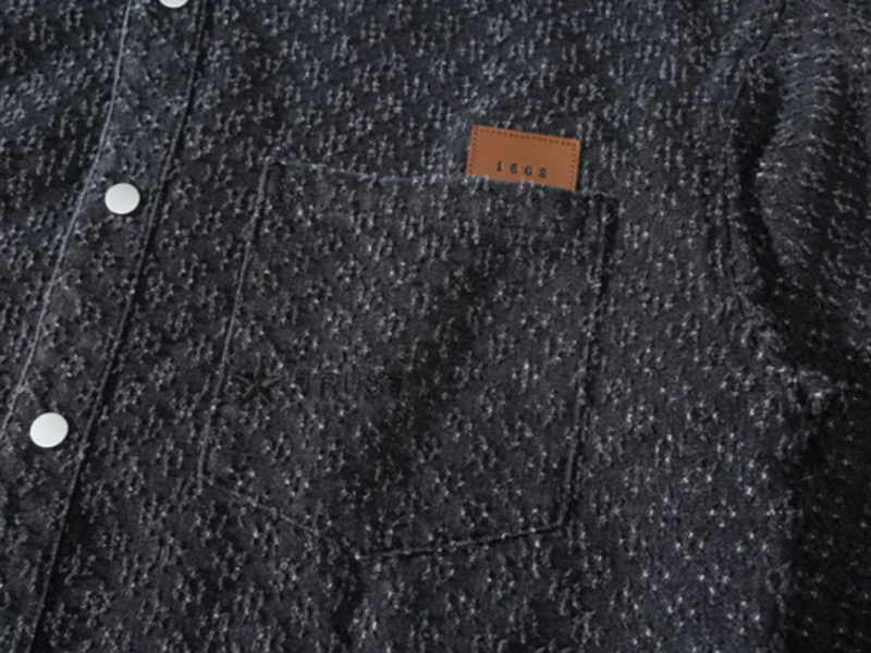 Snap button retro shirt V0074