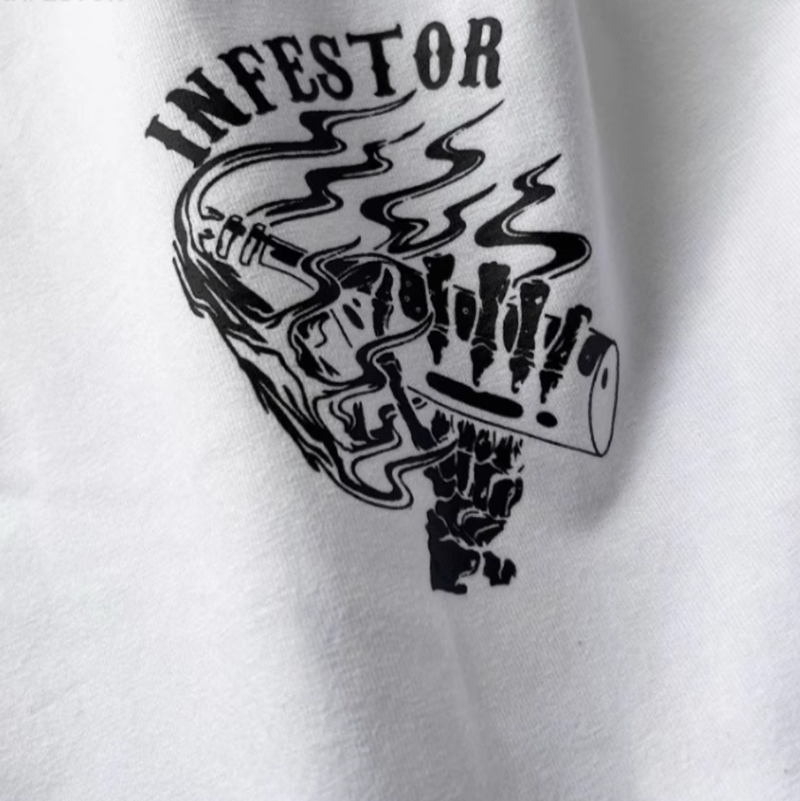 Crazy Fire Drink Print T-Shirt V0499