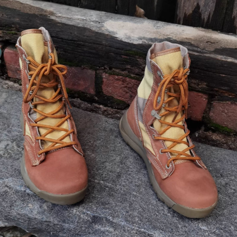 Lace-up high-cut desert boots V0435