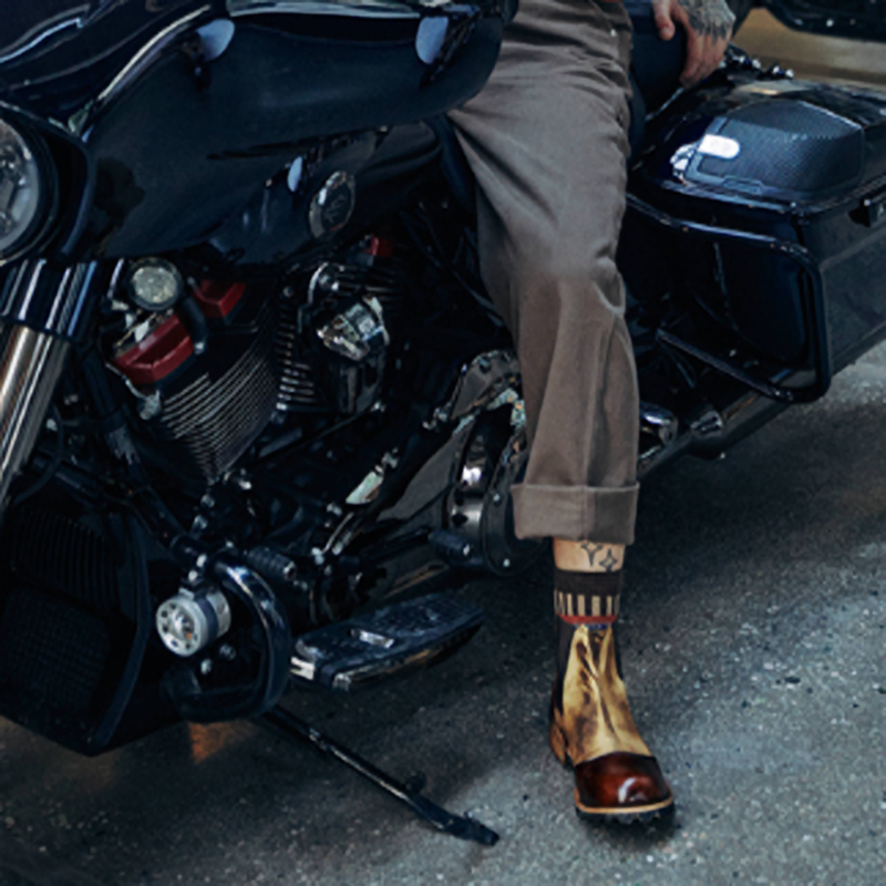 Retro High-Top Chelsea Boots V0806