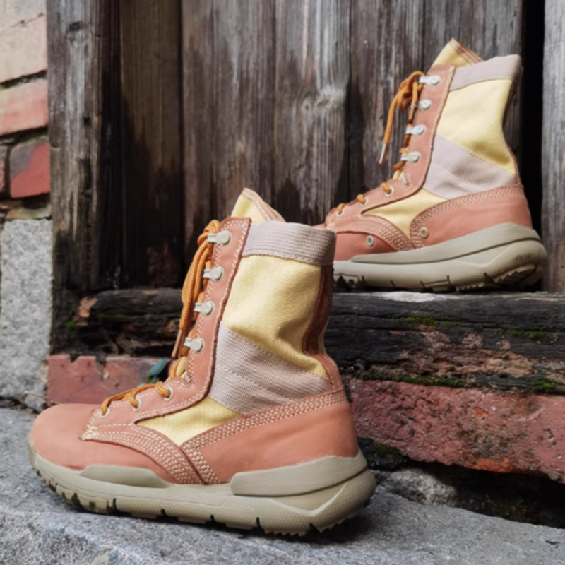 Lace-up high-cut desert boots V0435