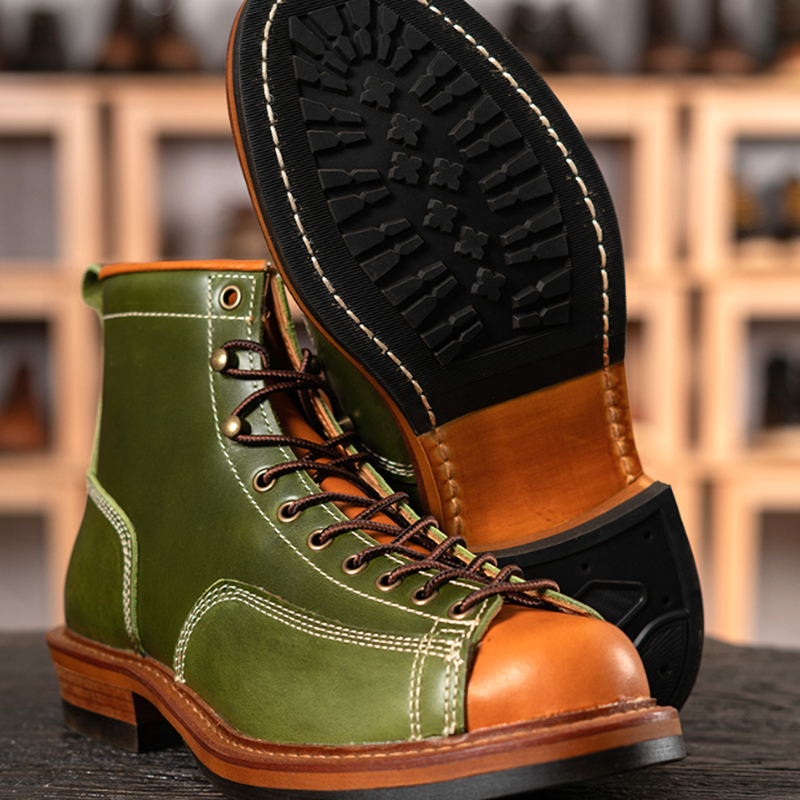 Retro High Top Work Boots V0778