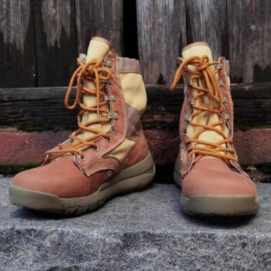 Lace-up high-cut desert boots V0435