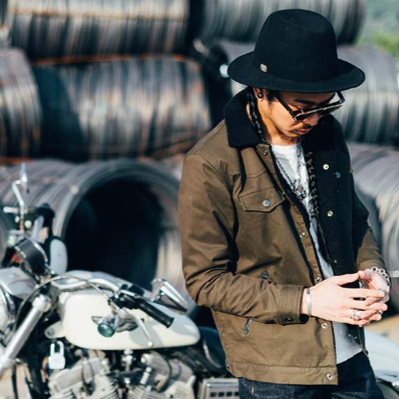 American Retro Lapel Boa Jacket V0312
