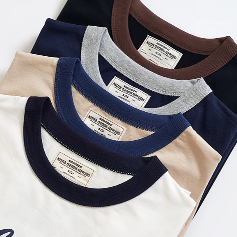 American retro bike logo T-shirt V0501