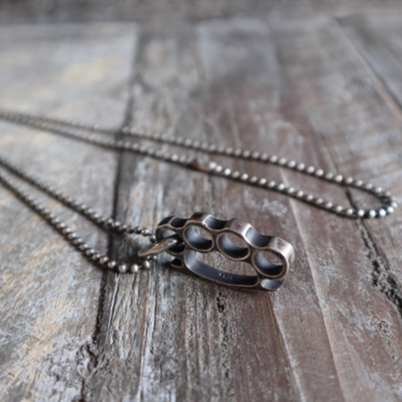 Finger Knuckle Ball Chain Necklace V0300
