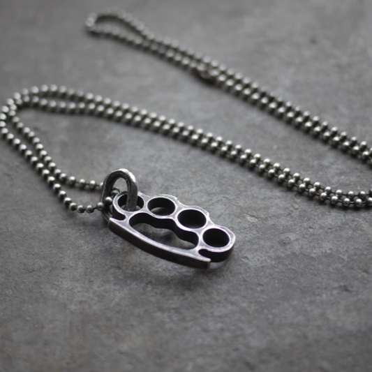 Finger Knuckle Ball Chain Necklace V0300