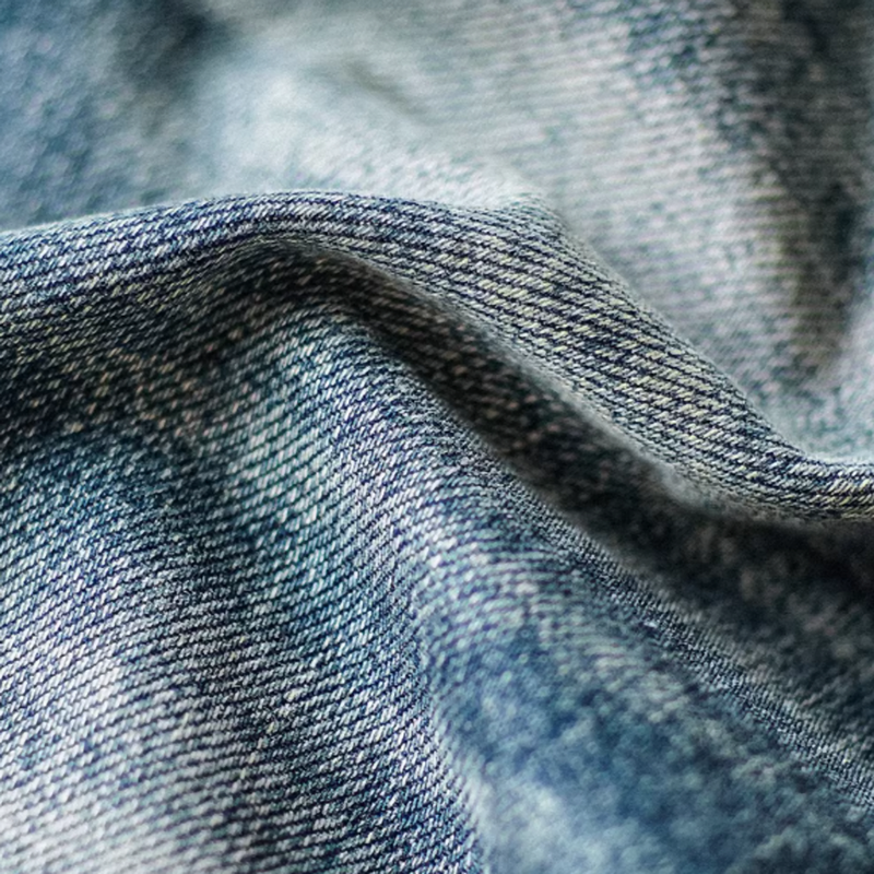 Washed distressed retro denim V0482