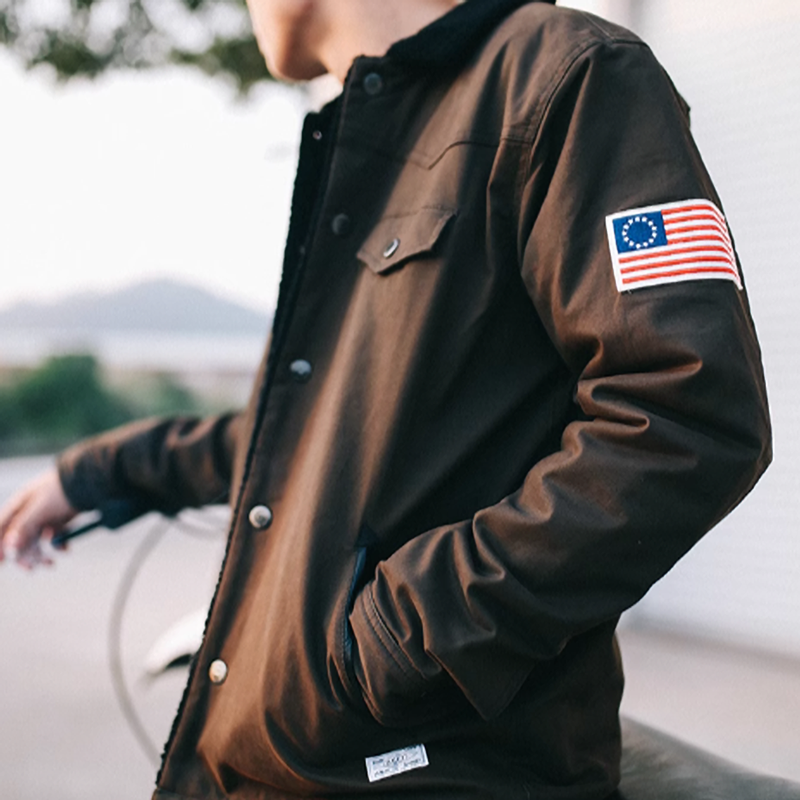 American Retro Lapel Boa Jacket V0312