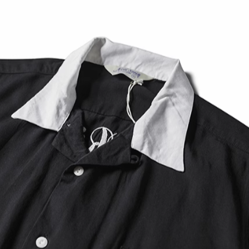 Cuban collar bowling shirt V0494