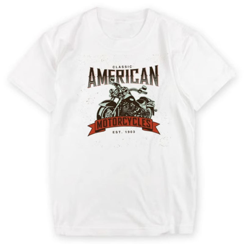 Harley Print T-Shirt V0038