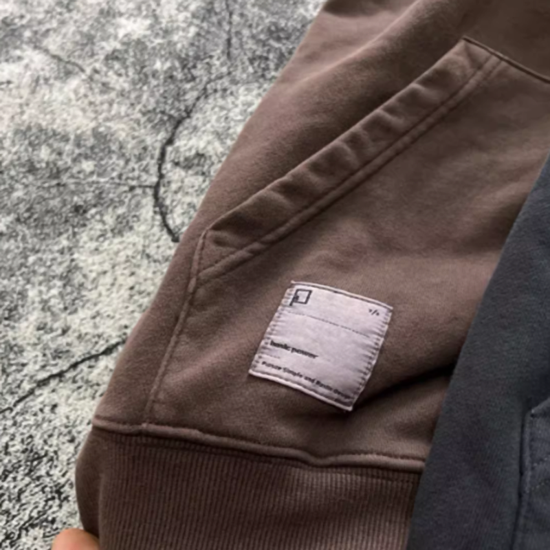 Heavyweight washed sweatshirt V0431