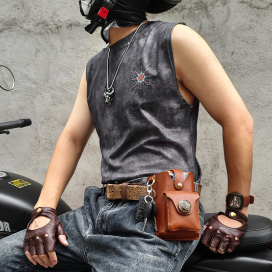 Vintage Leather Belt Bag V0810