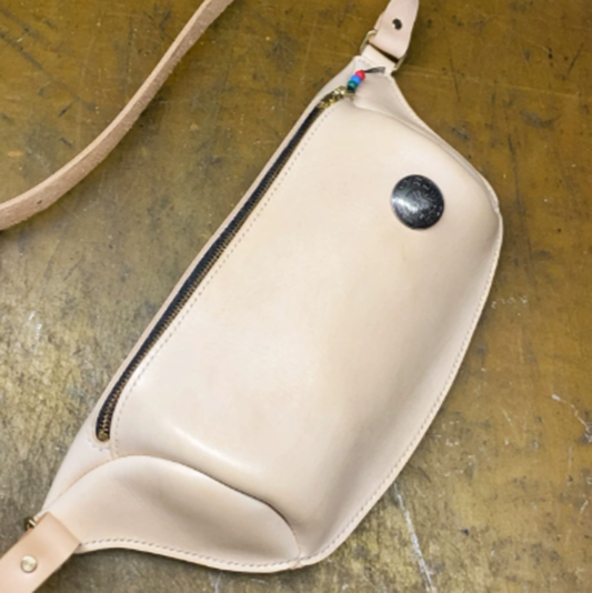 Handmade Leather Biker Bag V0984