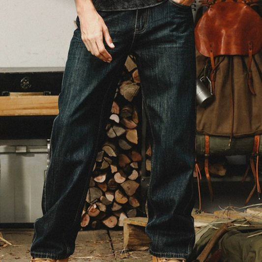 Vintage Loose Fit Wide-Leg Jeans V0704