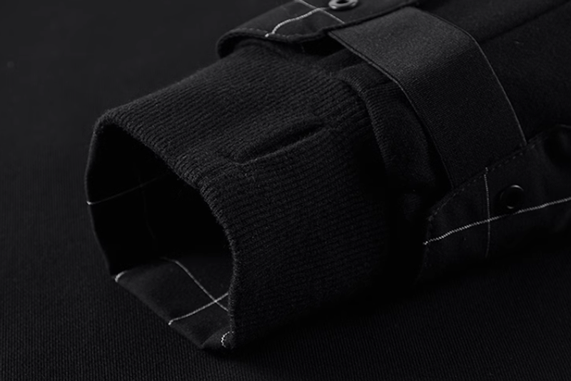 Asymmetrical check sweatshirt V0443