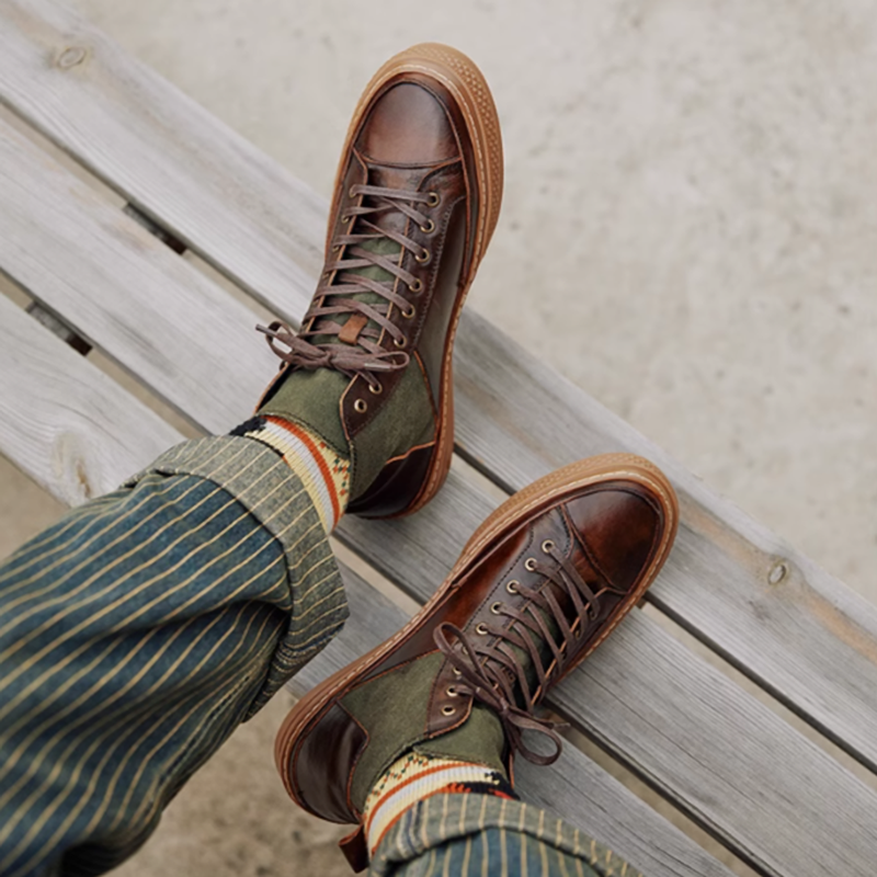 High cut vintage Sneakers V0119