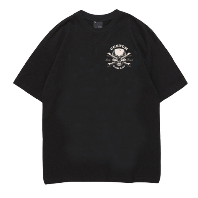 Skull Biker Club T-Shirt V0949