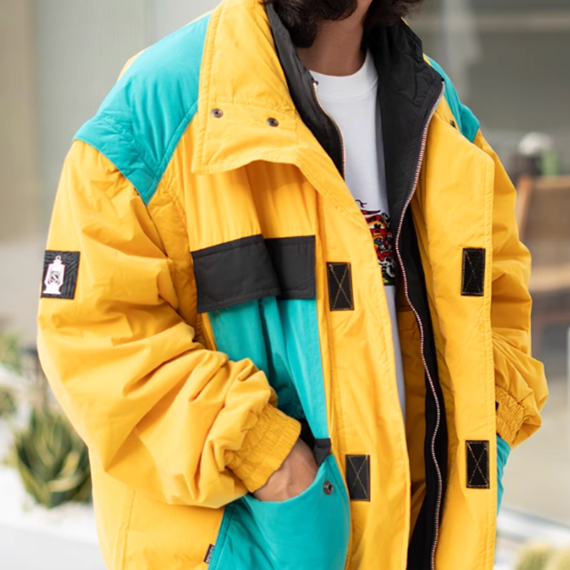 Retro color 2-way jacket vest V0513