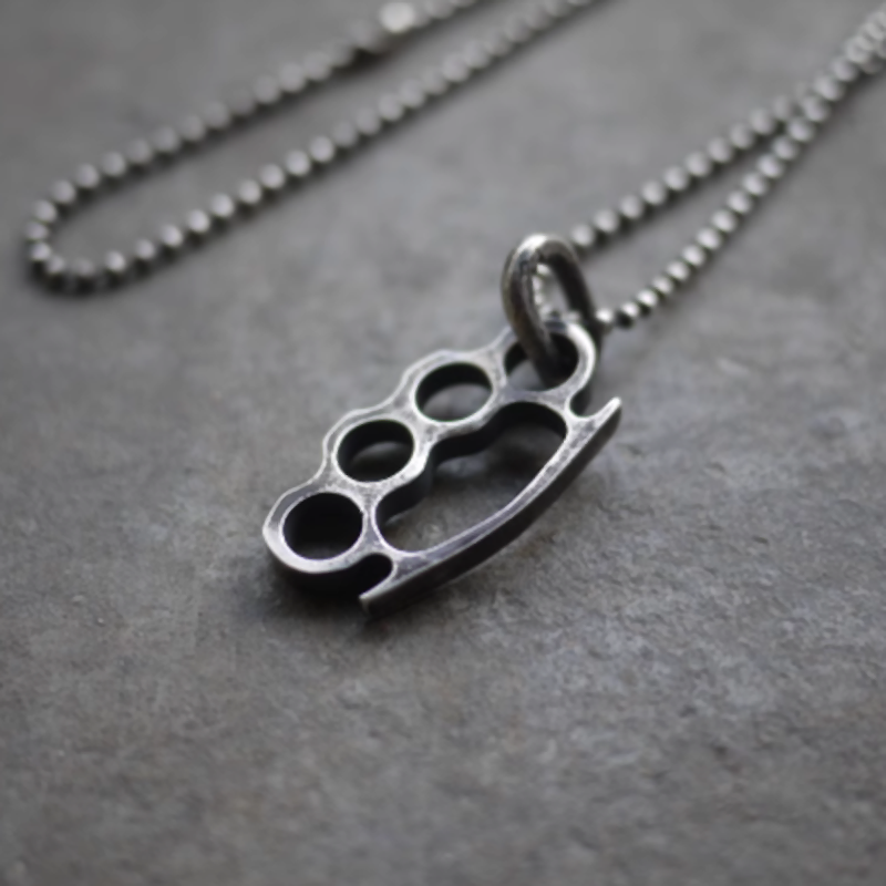 Finger Knuckle Ball Chain Necklace V0300