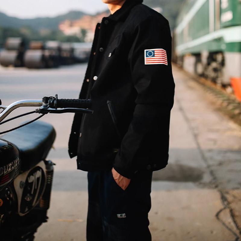 American Retro Lapel Boa Jacket V0312