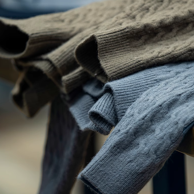 Round neck sleeve line knit V0377