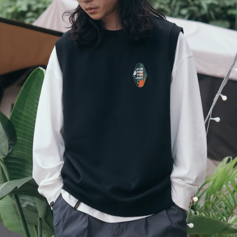 One point logo pullover vest V0514