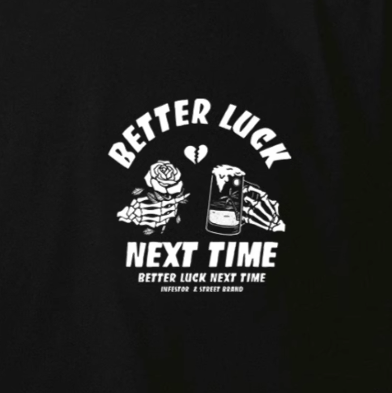 Back logo punk long T-shirt V0497