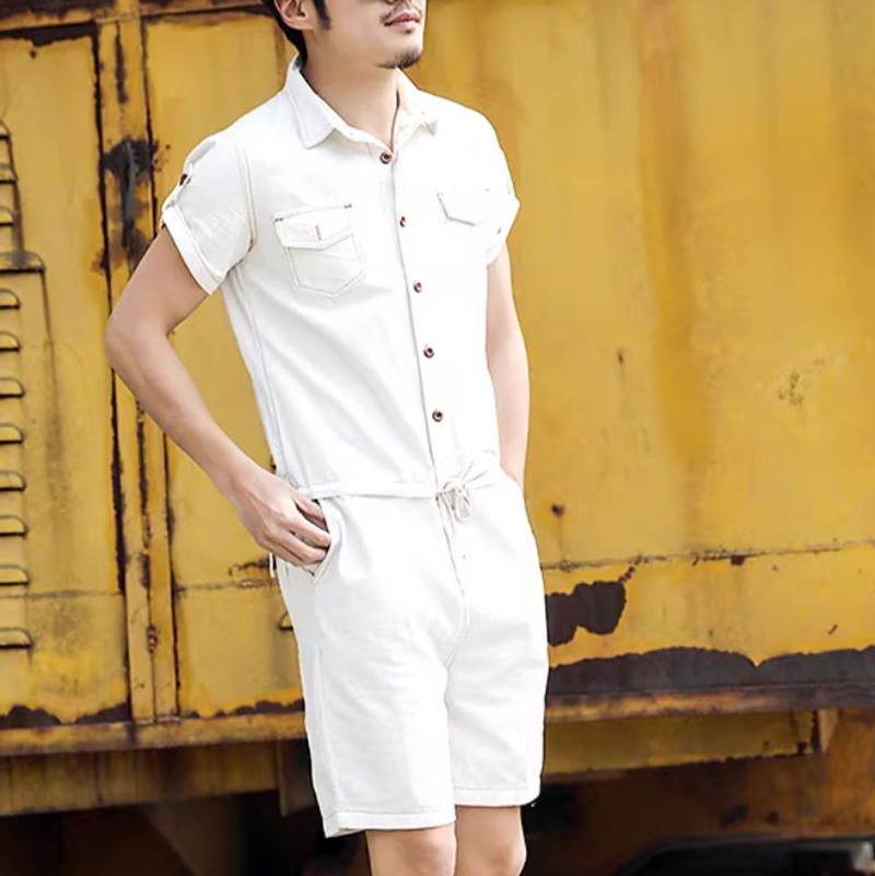 Summer Slim Fit Printed Jumpsuit V0618