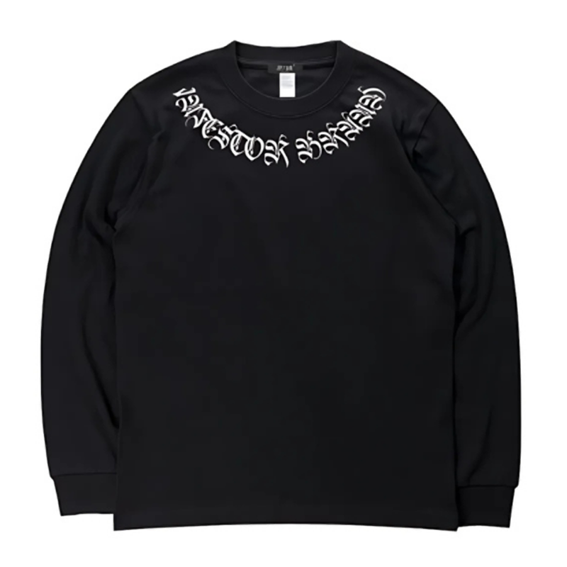 American logo print long T-shirt V0500