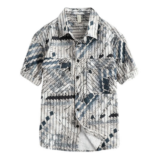 Retro Hawaiian Pocket Shirt V0681