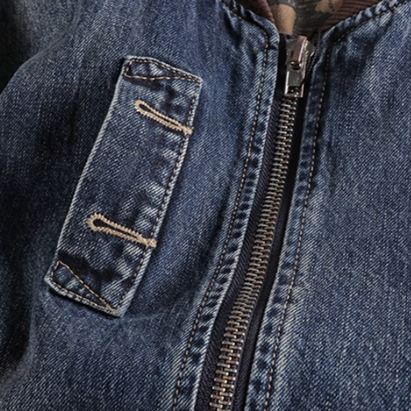 Vintage Washed Denim Jacket V0539