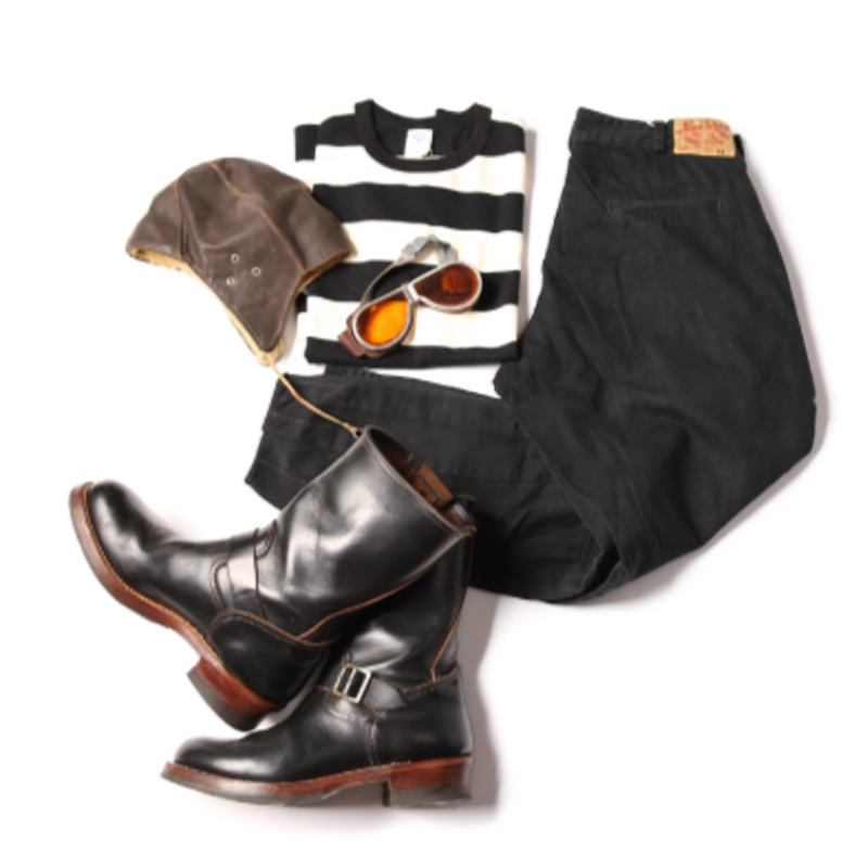 American Retro Biker Pants V0423