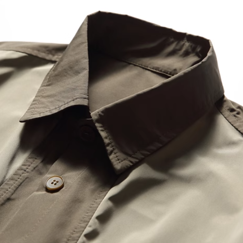 Retro Street Style Color-Blocked Work Shirt V0547