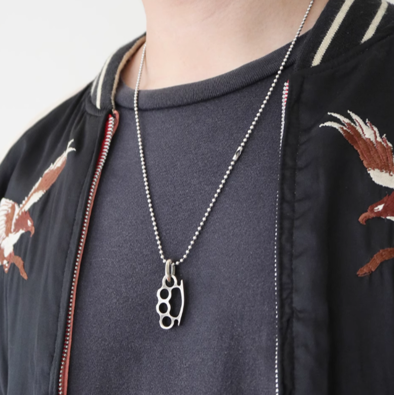 Finger Knuckle Ball Chain Necklace V0300