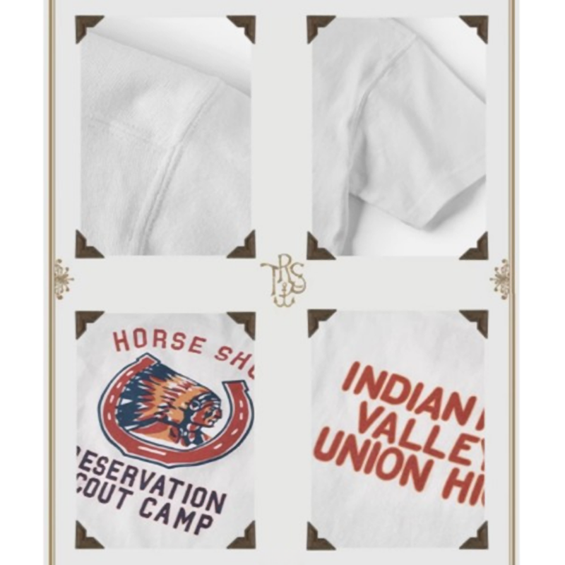 Heavyweight Vintage Indian Print Tee V0674