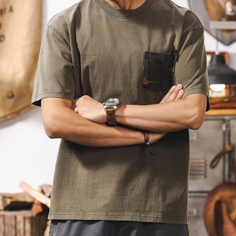 Vintage Wash American Style Tee V0576