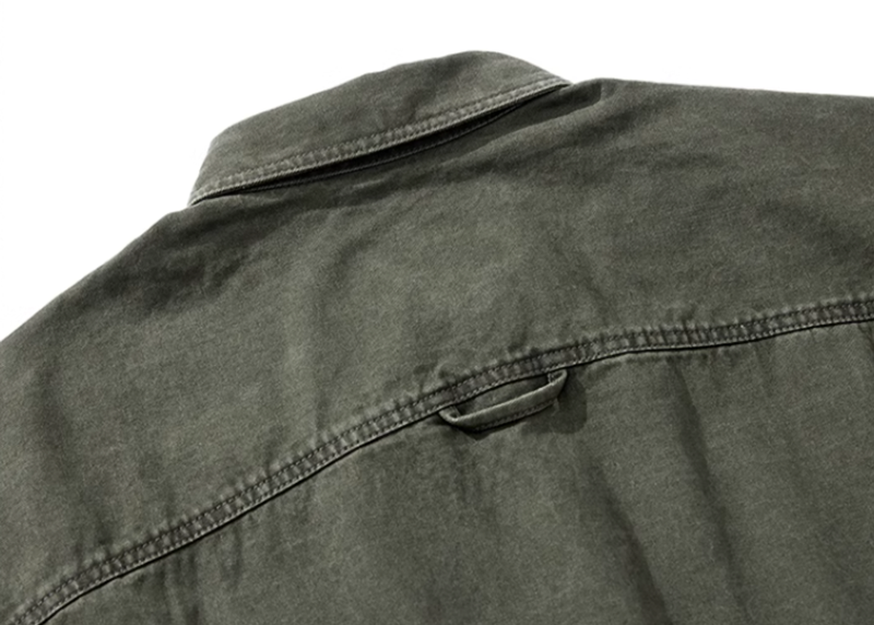 American wash heavy weight shirt V0292