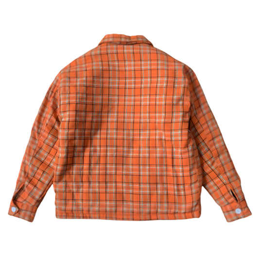 Checked padded jacket V0845