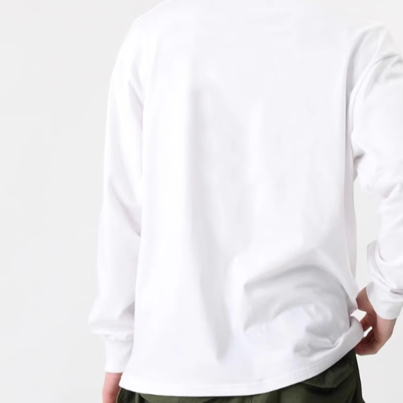 American logo print long T-shirt V0500